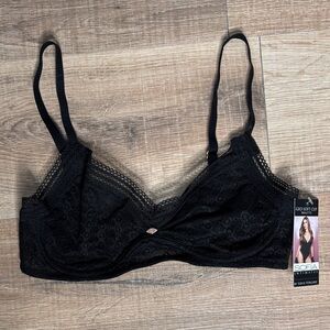 Sofia by Sofia Vergara Black Geo Soft Cup Bralette Size XS
